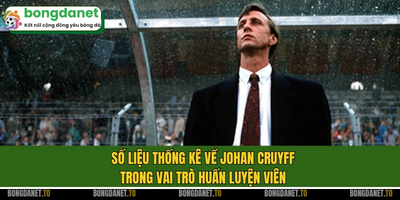 Số liệu thống kê về Johan Cruyff trong vai trò huấn luyện viên