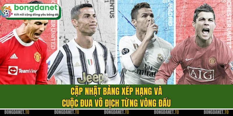 Cập nhật bảng xếp hạng và cuộc đua vô địch từng vòng đấu