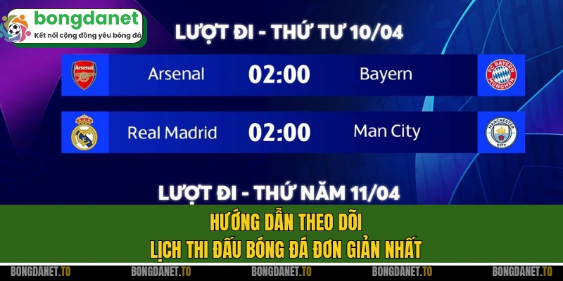 Hướng dẫn theo dõi lịch thi đấu bóng đá đơn giản nhất